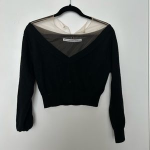 Never Worn Alexander Wang Mixed Media Sweater